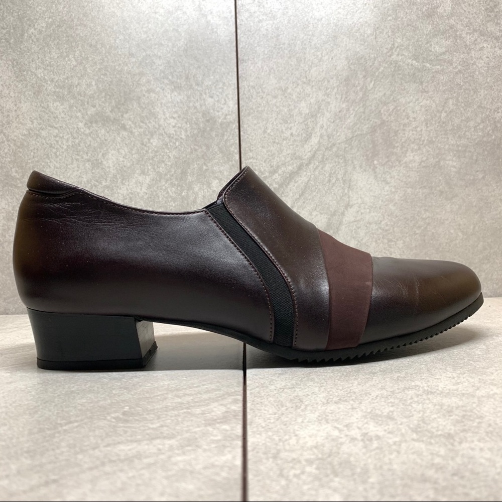 BeautiFeel dark brown leather slip on loafers 41 - Picture 9 of 14